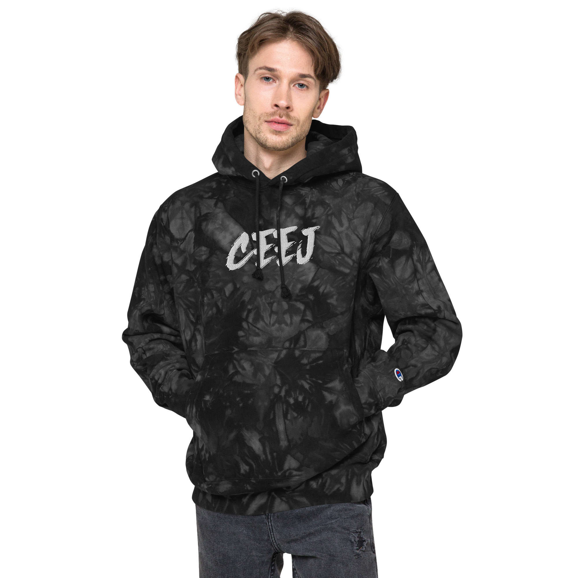 Unisex CEEJ Champion tie-dye hoodie